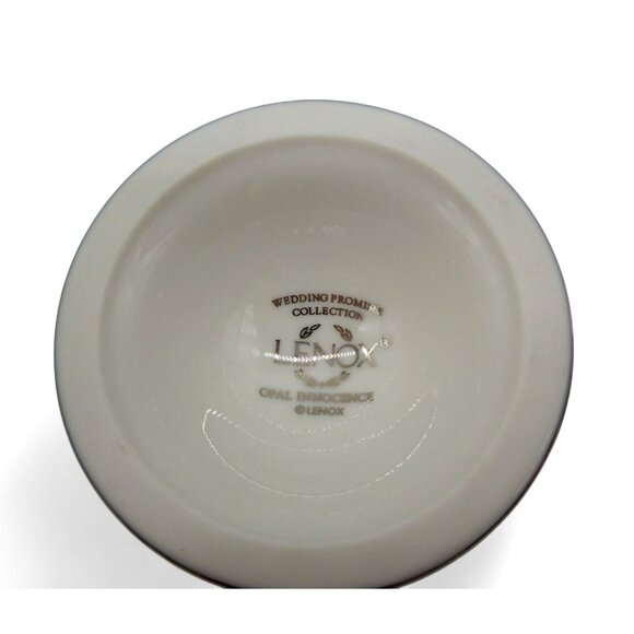 LENOX Opal Innocence Wedding Promises Bud Vase Duo Vintage 8" Tall - Picture 10 of 10